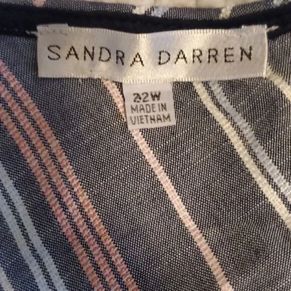 Sandra Darren Striped rayon maxi dress - Picture 4 of 9